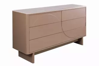 Komoda SAVOY 3D 150 CM béžová/travertin Komoda SAVOY 3D 150 CM béžová/travertin
