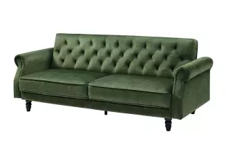 Pohovka MAISON BELLE 220 CM měchově zelená rozkládací Pohovka MAISON BELLE 220 CM měchově zelená rozkládací