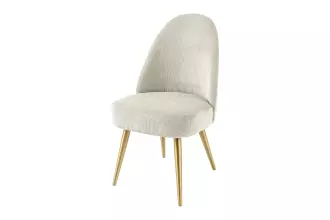 2SET jídelní židle MIA CASA béžová/zlatá manšestr 2SET jídelní židle MIA CASA béžová/zlatá manšestr