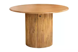 Kulatý jídelní stůl s ÚP TRES CHIC 120 CM masiv mango Kulatý jídelní stůl s ÚP TRES CHIC 120 CM masiv mango