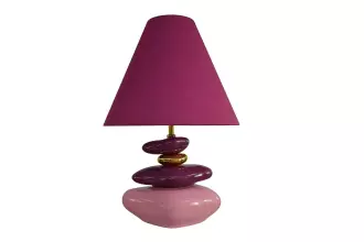 Stolní lampa s nastavitelným stínidlem STONES OF ECSTASY 60 CM růžová/zlatá Stolní lampa s nastavitelným stínidlem STONES OF ECSTASY 60 CM růžová/zlatá