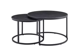2SET konferenční stolek ELEGANCE ANTRACIT 75 CM keramika 2SET konferenční stolek ELEGANCE ANTRACIT 75 CM keramika