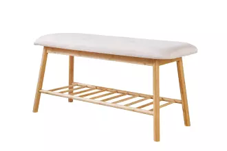 Botník ZEN-BO 90 CM bambus přírodní/béžová Botník ZEN-BO 90 CM bambus přírodní/béžová