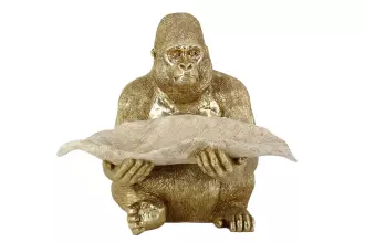 Dekorativní mísa GORILLA 40 CM zlatá/béžová