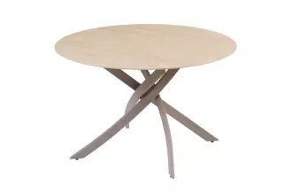 Kulatý jídelní stůl ALPINE TRAVERTIN 120 CM keramika Kulatý jídelní stůl ALPINE TRAVERTIN 120 CM keramika