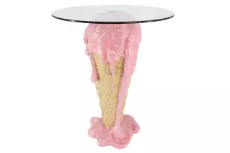 Bistro stolek ICE CREAM 75 CM růžový/béžový Bistro stolek ICE CREAM 75 CM růžový/béžový