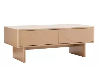 Konferenční stolek SAVOY 3D 120 CM béžový/travertin Konferenční stolek SAVOY 3D 120 CM béžový/travertin