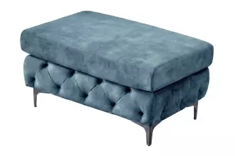 Taburet MODERN BAROCCO XL 90 CM petrolejový samet Taburet MODERN BAROCCO XL 90 CM petrolejový samet