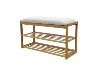 Botník ZEN-BO 80 CM bambus přírodní/béžová Botník ZEN-BO 80 CM bambus přírodní/béžová