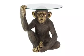 Konferenční stolek WILDLIFE KING APE 65 CM černá/zlatá Konferenční stolek WILDLIFE KING APE 65 CM černá/zlatá