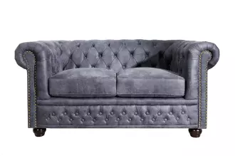 Pohovka CHESTERFIELD 2M antik šedá Pohovka CHESTERFIELD 2M antik šedá