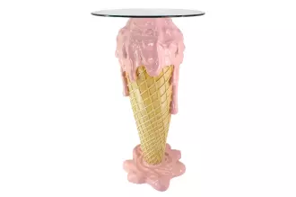 Barový stolek ICE CREAM 105 CM růžový/béžový Barový stolek ICE CREAM 105 CM růžový/béžový