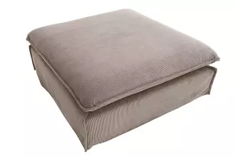 Luxusní taburet HEAVEN 100 CM greige manšestr Luxusní taburet HEAVEN 100 CM greige manšestr