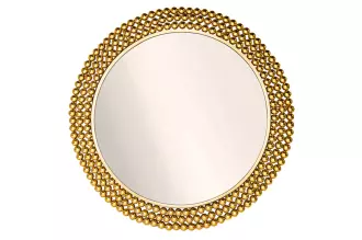 Nástěnné zrcadlo PEARLS 75 CM zlaté kov Nástěnné zrcadlo PEARLS 75 CM zlaté kov