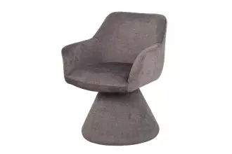 Jídelní židle AMBIENTO šedá samet otočná Jídelní židle AMBIENTO šedá samet otočná