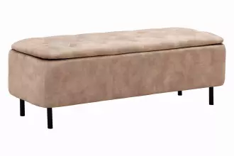Pokojová lavice s ÚP EN VOQUE 120 CM béžová samet Pokojová lavice s ÚP EN VOQUE 120 CM béžová samet