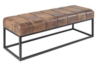 Lavice PETIT BEAUTE 110 CM antik hnědá mikrovlákno Lavice PETIT BEAUTE 110 CM antik hnědá mikrovlákno