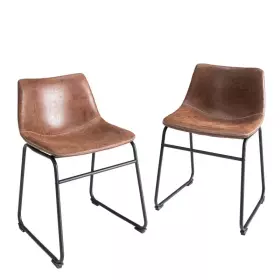 2SET židle DJANGO vintage hnědá mikrovlákno 2SET židle DJANGO vintage hnědá mikrovlákno