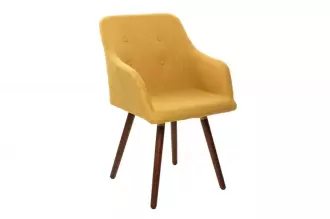 2SET židle ARMREST tmavě žlutá strukturovaná látka 2SET židle ARMREST tmavě žlutá strukturovaná látka