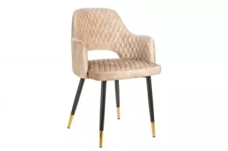 2SET jídelní židle PARIS greige samet 2SET jídelní židle PARIS greige samet
