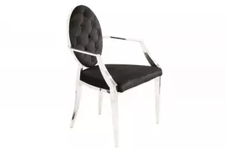 2SET židle MODERN BAROCCO černá s područkami 2SET židle MODERN BAROCCO černá s područkami