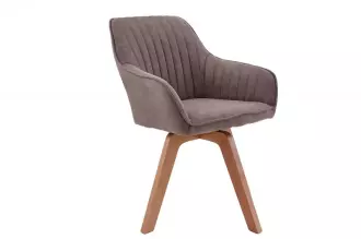 2SET jídelní židle LIVORNO vintage taupe mikrovlákno otočná 2SET jídelní židle LIVORNO vintage taupe mikrovlákno otočná