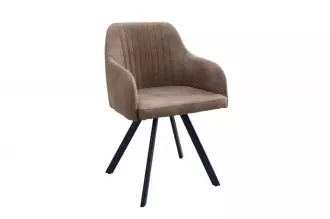2SET jídelní židle LUCCA taupe hnědá mikrovlákno 2SET jídelní židle LUCCA taupe hnědá mikrovlákno