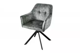 2SET jídelní židle LOFT II tmavě zelená samet otočná 2SET jídelní židle LOFT II tmavě zelená samet otočná