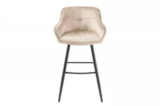 2SET barová židle EUPHORIA 100 CM šampaňská samet 2SET barová židle EUPHORIA 100 CM šampaňská samet