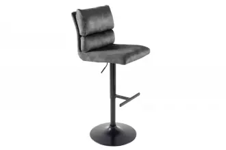 2SET barová židle COMFORT šedá samet 2SET barová židle COMFORT šedá samet
