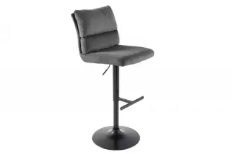 2SET barová židle COMFORT šedá manšestr 2SET barová židle COMFORT šedá manšestr