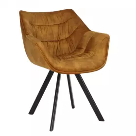 2SET židlo-křeslo DUTCH COMFORT tmavě žlutá samet 2SET židlo-křeslo DUTCH COMFORT tmavě žlutá samet