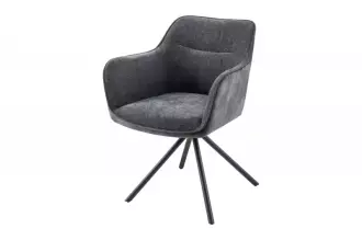 2SET jídelní židle VERONA tmavě šedá otočná 2SET jídelní židle VERONA tmavě šedá otočná