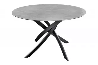Kulatý jídelní stůl ALPINE ANTRACIT 120 CM keramika Kulatý jídelní stůl ALPINE ANTRACIT 120 CM keramika