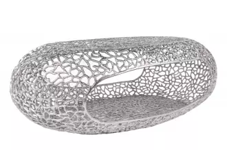 Konferenční stolek LEAF II 120 stříbrný Konferenční stolek LEAF II 120 stříbrný