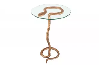 Odkládací stolek WILDLIFE SNAKE 60 CM antik měděný Odkládací stolek WILDLIFE SNAKE 60 CM antik měděný