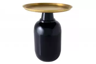 Odkládací stolek ELEGANCIA 50 CM černý/zlatý Odkládací stolek ELEGANCIA 50 CM černý/zlatý