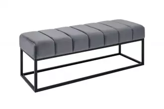 Lavice PETIT BEAUTE 110 CM stříbrně šedá samet Lavice PETIT BEAUTE 110 CM stříbrně šedá samet