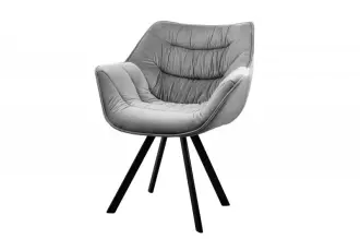 2SET židlo-křeslo DUTCH COMFORT tmavě šedé samet 2SET židlo-křeslo DUTCH COMFORT tmavě šedé samet