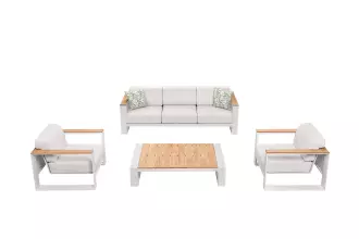 Zahradní 5 místná sedací souprava CAMBUSA WHITE Zahradní 5 místná sedací souprava CAMBUSA WHITE
