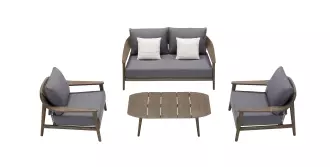 Zahradní 4 místná sedací souprava LEO GREY Zahradní 4 místná sedací souprava LEO GREY