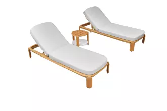 Zahradní set lehátka PALLISAD s odkládacím stolkem Zahradní set lehátka PALLISAD s odkládacím stolkem