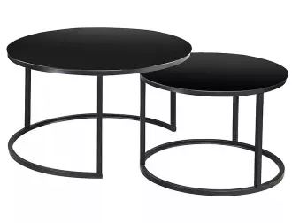 2SET konferenční stolek ATLANTA II 80/60 CM černý - ROZBALENO 2SET konferenční stolek ATLANTA II 80/60 CM černý - ROZBALENO