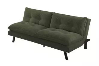 Rozkládací pohovka COCOONING 190 CM zelená manšetr