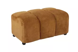 Taburet CLOUD 100 CM tmavě žlutý samet