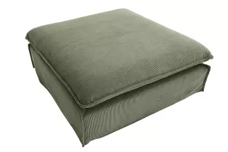 Luxusní taburet HEAVEN 100 CM zelený manšestr