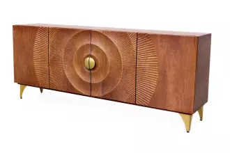Komoda GOLDEN SUNSET 180 CM hnědá masiv mango
