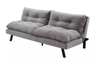 Rozkládací pohovka COCOONING 190 CM šedá žinylková tkanina
