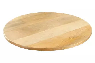 Otočný podnos SERVANT 50 CM krémový masiv mango