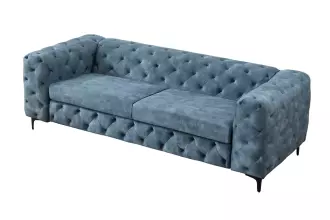 Pohovka MODERN BAROCCO 235 CM petrolejová samet
